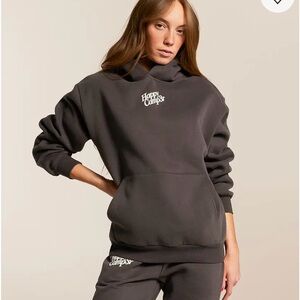 Women's Gray happy camper hoodie
